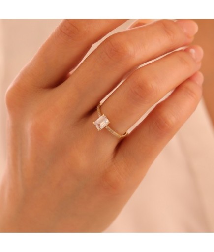 Baget Minimal 14 Ayar Altın Yüzük