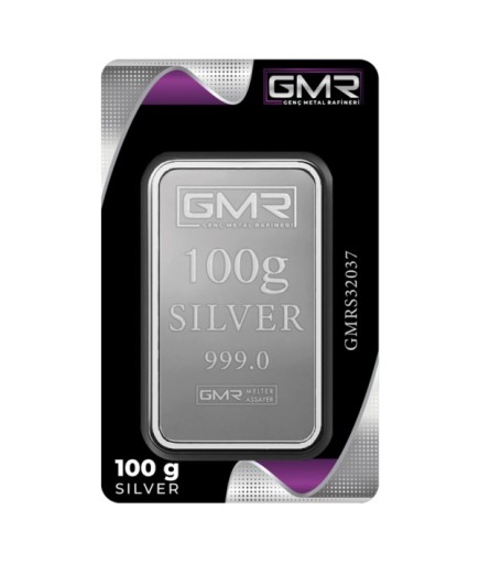100 Gram Paketli Gümüş Külçe