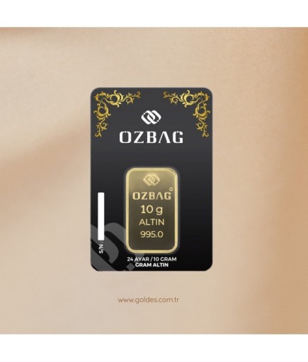 10 Gram 24 Ayar Külçe Altın