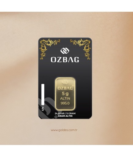 5 Gram 24 Ayar Külçe Altın