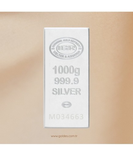 İGR (İAR) 1000gr Gümüş Külçe