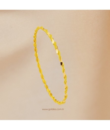 10 Gram 22 Ayar Paftalı Burma Bilezik