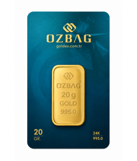 20 Gram 24 Ayar Külçe Altın